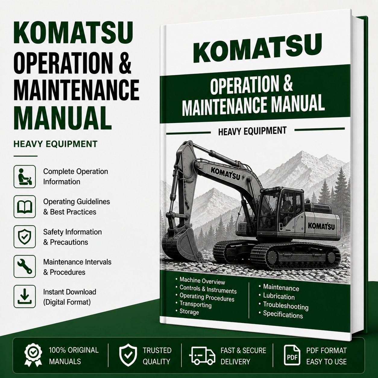 KOMATSU HM300-2 (USA) ARTICULATED DUMP TRUCK OPERATION & MAINTENANCE MANUAL SN A11001-UP