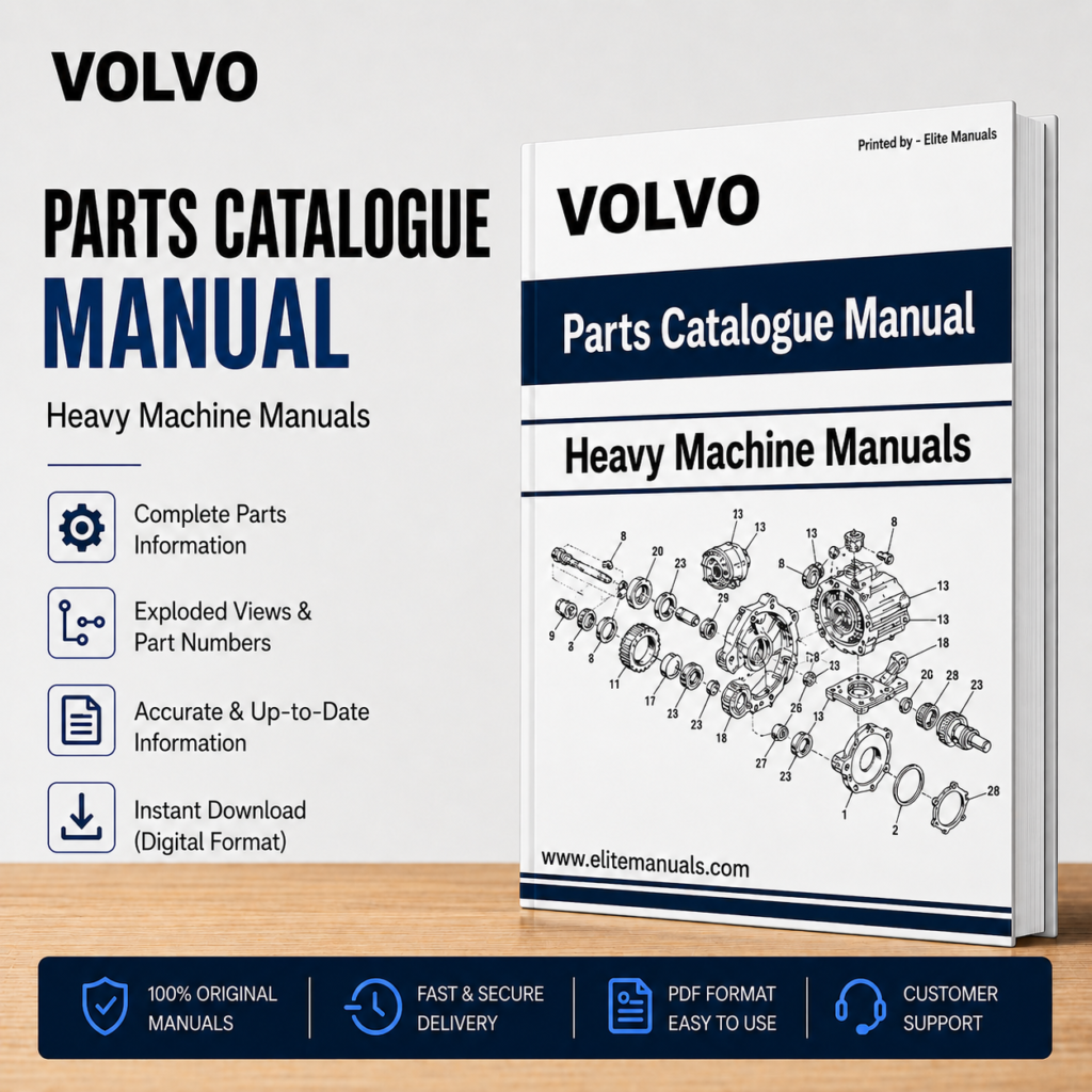 VOLVO EW210C EXCAVATOR PARTS CATALOGUE MANUAL