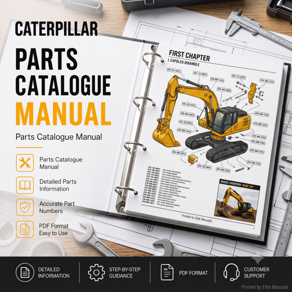 CATERPILLAR C4.4 INDUSTRIAL ENGINE PARTS CATALOGUE MANUAL CF7